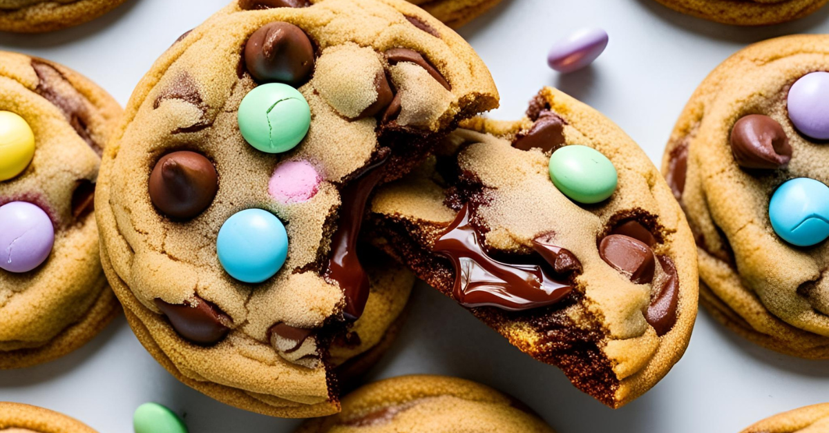 easter chocolate chip cookie